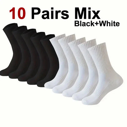 Crew Sports Socks Breathable Sweat Absorbing Athletic Socks
